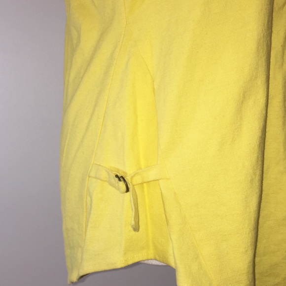 209 WST 38 canary yellow linen top NWT - Picture 2 of 6